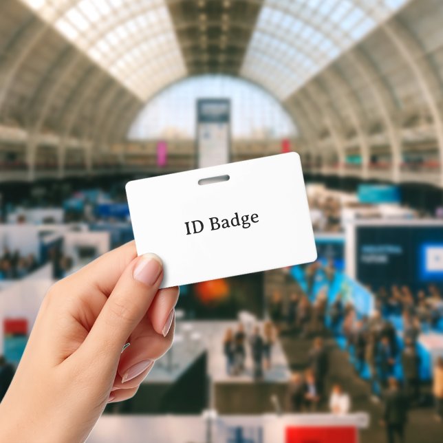 Create Your Own Horizontal 2.13"x3.38" PVC Plastic Badge (Conference)