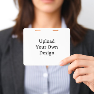 Create Your Own Horizontal 4" x 5" PVC Plastic Badge