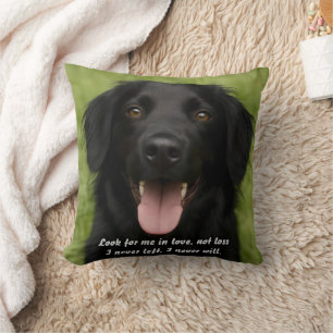 Create Your Own Hug Me Pet Memorial Throw Pillow