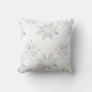 Create Your Own Hygge Magical Snowflakes Throw Pillow