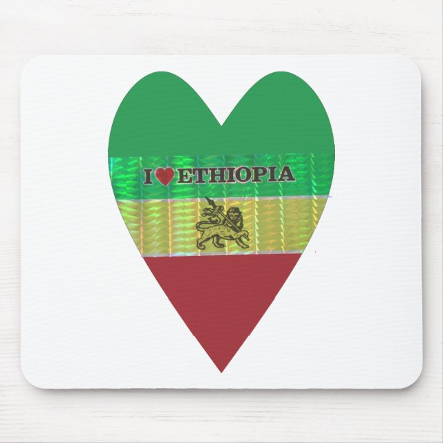 Create your own I love Beautiful Ethiopia Mouse Pad (Front)