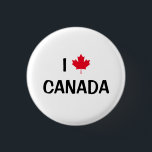 Create Your Own I Love Canada Maple Leaf 1 Inch Round Button<br><div class="desc">Design your own "I Love Canada" text design with the heart replaced by a maple leaf in bright shade of red. Edit the text. Red maple leaf based on the Canadian flag. Create a souvenir flair, badge or button related to Canada. Create a personalized gift. If you want to change...</div>