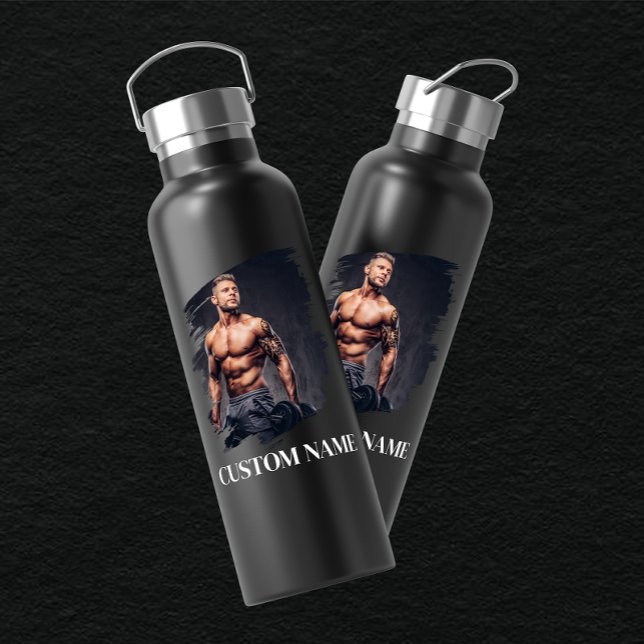 Create Your Own idea custom name and photo Water Bottle (Creator Uploaded)