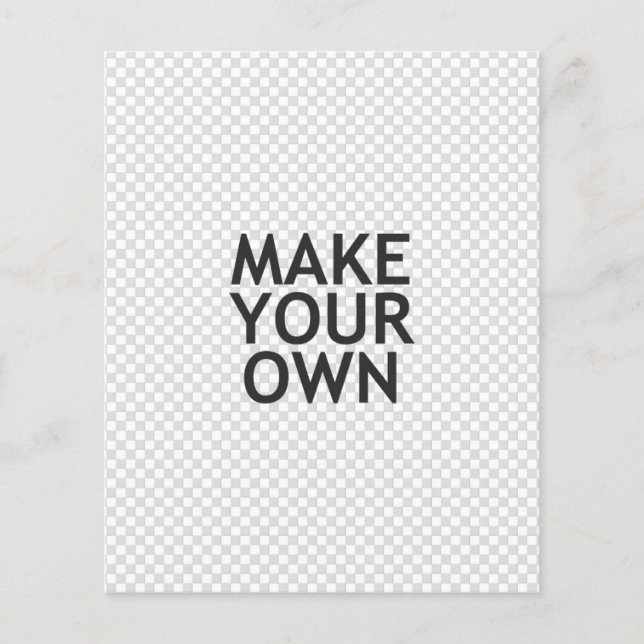 Create Your Own in One Easy Step! (Front)