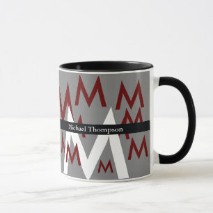 create your own initial/letter pattern mug