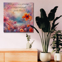 create your own inspirational message,flowers