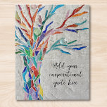 Create Your Own Inspirational Message Jigsaw Puzzle<br><div class="desc">This unique jigsaw puzzle is decorated with a colourful mosaic Tree of Life design.
You can add your chosen inspirational quote or message to personalize it. 
You can edit the font,  font size,  and font colour. Original Mosaic © Michele Davies.</div>