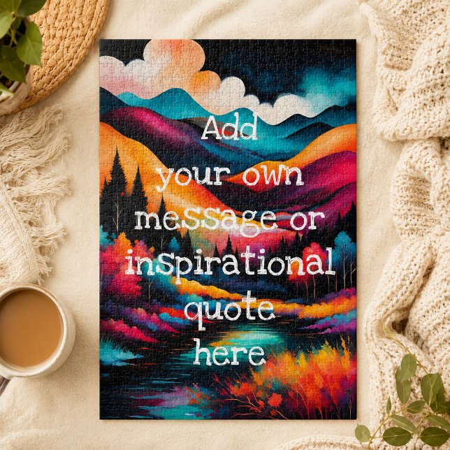 create your own inspirational message,landscape  jigsaw puzzle (Creator Uploaded)