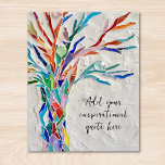 Create Your Own Inspirational Message Photo Print<br><div class="desc">This unique poster is decorated with a colourful mosaic Tree of Life design.
You can add your chosen inspirational quote or message to personalize it. 
You can edit the font,  font size,  and font colour. Original Mosaic © Michele Davies.</div>