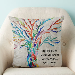 Create Your Own Inspirational/Motivational Quote Throw Pillow