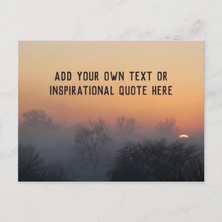 Create your own inspirational or uplifting quote - postcard