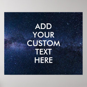 Create Your Own Inspirational Quote Poster- Space Poster