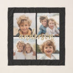 Create Your Own Instagram 4 Photo Collage Scarf<br><div class="desc">Use up to four square or selfie phone photos to create a unique and personal gift. Or you can keep the hipster puppy and make a trendy keepsake. If you need to adjust the pictures,  click on the customize tool to make changes.</div>