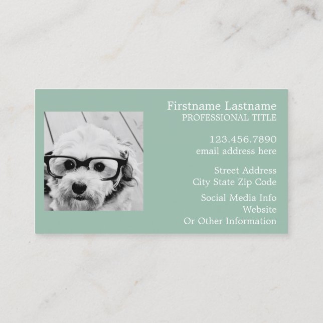 Create Your Own Instagram Art Business Card (Back)
