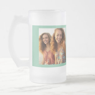 Create Your Own Instagram Art Frosted Glass Beer Mug