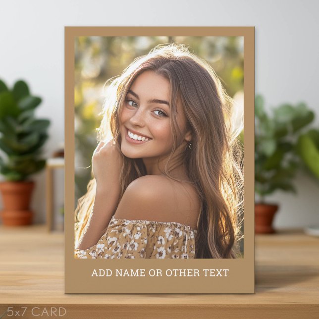 Create Your Own Instagram Art Holiday Card (Simple Greeting Card with Custom Photo and Text)