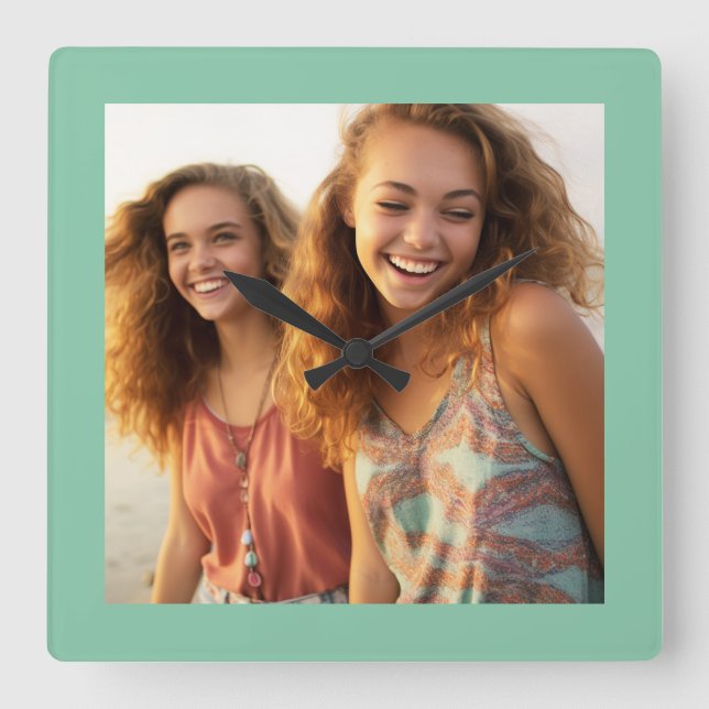 Create Your Own Instagram Art Square Wall Clock (Front)