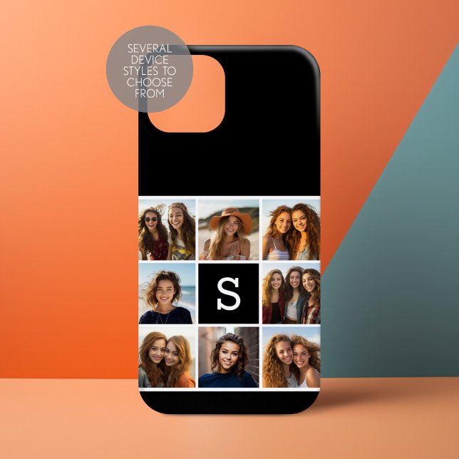 Create Your Own Instagram Collage Custom Monogram (Personalize a Phone Case with your photos and monogram)