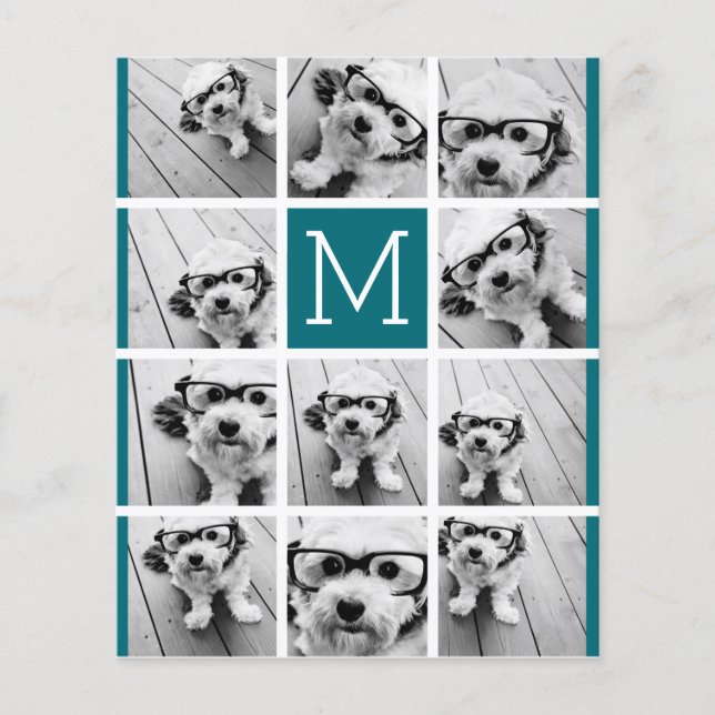 Create Your Own Instagram Collage Custom Monogram (Front)