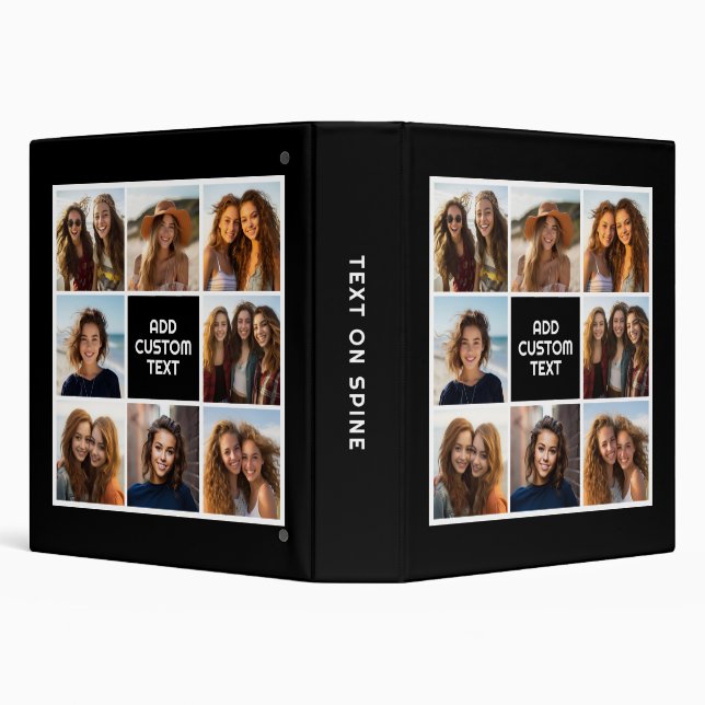 Create Your Own Instagram Collage Custom Monogram Binder (Background)