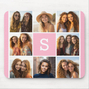 Create Your Own Instagram Collage Custom Monogram Mouse Pad