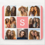 Create Your Own Instagram Collage Custom Monogram Mouse Pad<br><div class="desc">Use 8 square photos to create a unique and personal gift. Or you can keep the hipster puppy and make a trendy keepsake. If you need to adjust the pictures,  click on the customize tool to make changes.</div>