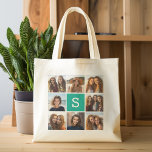 Create Your Own Instagram Collage Custom Monogram Tote Bag<br><div class="desc">Use 8 square photos to create a unique and personal gift. Or you can keep the hipster puppy and make a trendy keepsake. If you need to adjust the pictures,  click on the customize tool to make changes.</div>