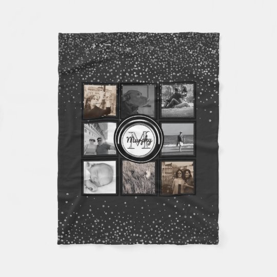 Create Your Own Instagram | Family Photo Collage Fleece Blanket
