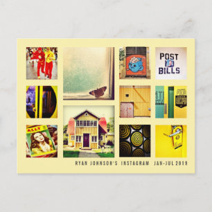 Create Your Own Instagram Photo Collage Postcard