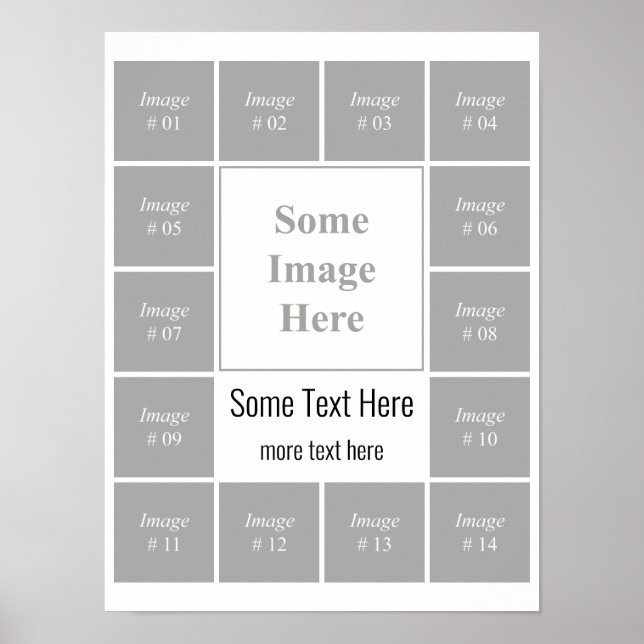 Create your own Instagram photo collection Poster (Front)