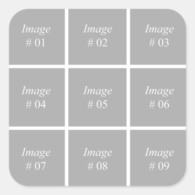 Create your own Instagram photo collection Square Sticker (Front)