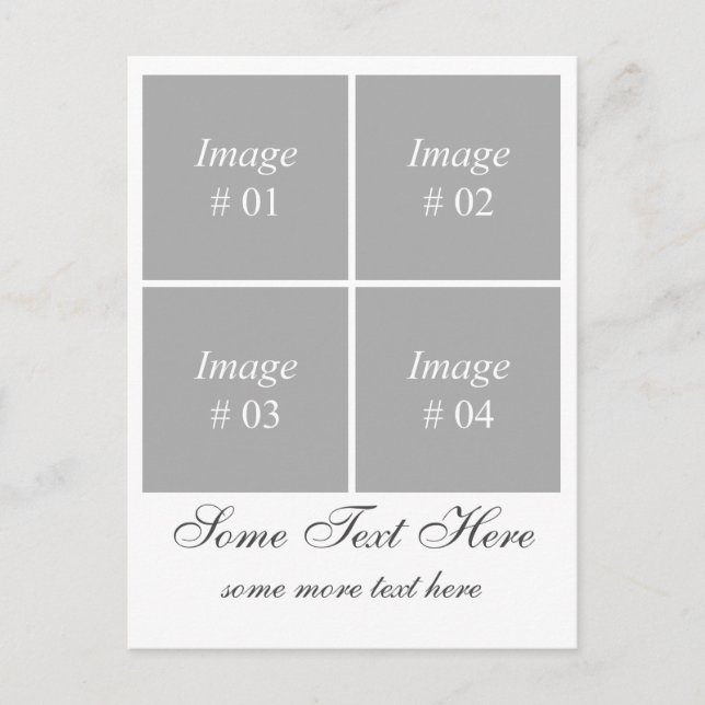 Create your own Instagram photo collection & text Postcard (Front)