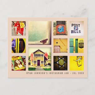 Create Your Own Instagram Square Photo Collage Pos Postcard