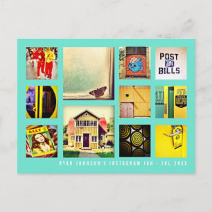 Create Your Own Instagram Square Photo Collage Pos Postcard