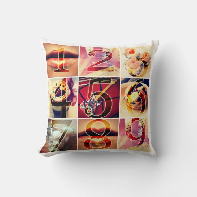 Create Your Own Instagram Throw Pillow (Front)