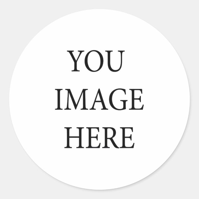 Create Your Own Invitation Classic Round Sticker (Front)