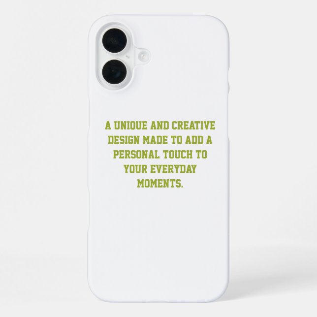 Create Your Own iPhone 16 Plus Slim Case (Back)