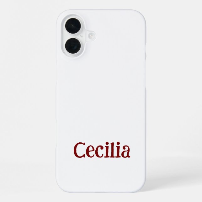 Create Your Own iPhone 16 Plus Slim Case (Back)