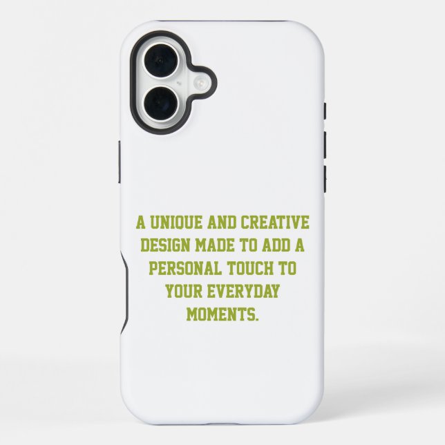 Create Your Own iPhone 16 Plus Tough Case (Back)