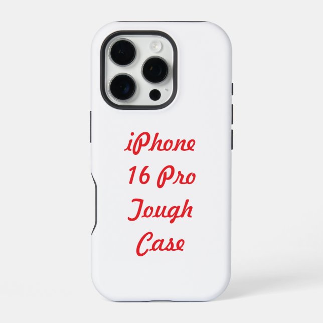 Create Your Own iPhone 16 Pro Tough Case (Back)