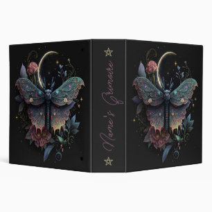 Create Your Own Iridescent Celestial Peony Moth Binder