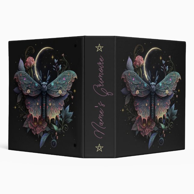 Create Your Own Iridescent Celestial Peony Moth Binder (Background)