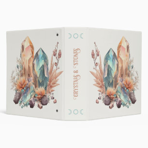 Create Your Own Iridescent Crystals Binder