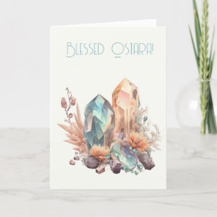 Create Your Own Iridescent Crystals Holiday Card