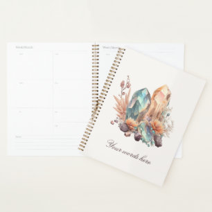 Create Your Own Iridescent Crystals Planner