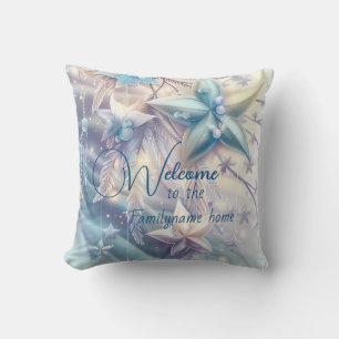 Create Your Own Iridescent Stars & Pearls Throw Pillow