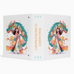Create Your Own Jade Chinese Dragon Girl Binder