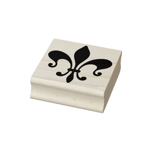 Create Your Own Jester's Fleur De Lis Rubber Stamp (Stamp)