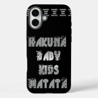 Create Your Own Jet Black Baby Kids Hakuna Matata