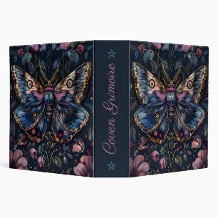 Create Your Own Jewel Tone Gilded Moth Floral Binder
